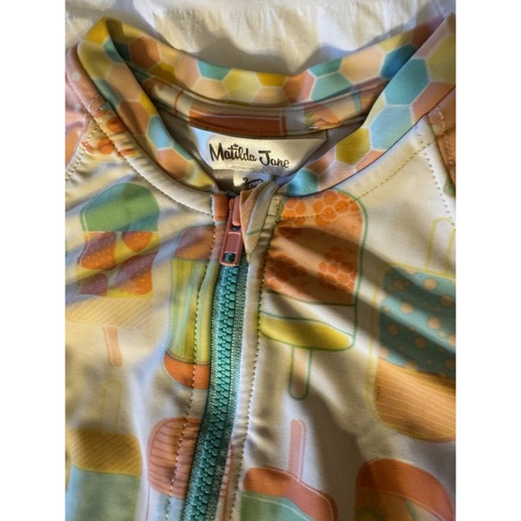 Matilda Jane Dream Dancing Popsicle Long Sleeve Ruffle Swimsuit Size 18/24 Month - Picture 4 of 6